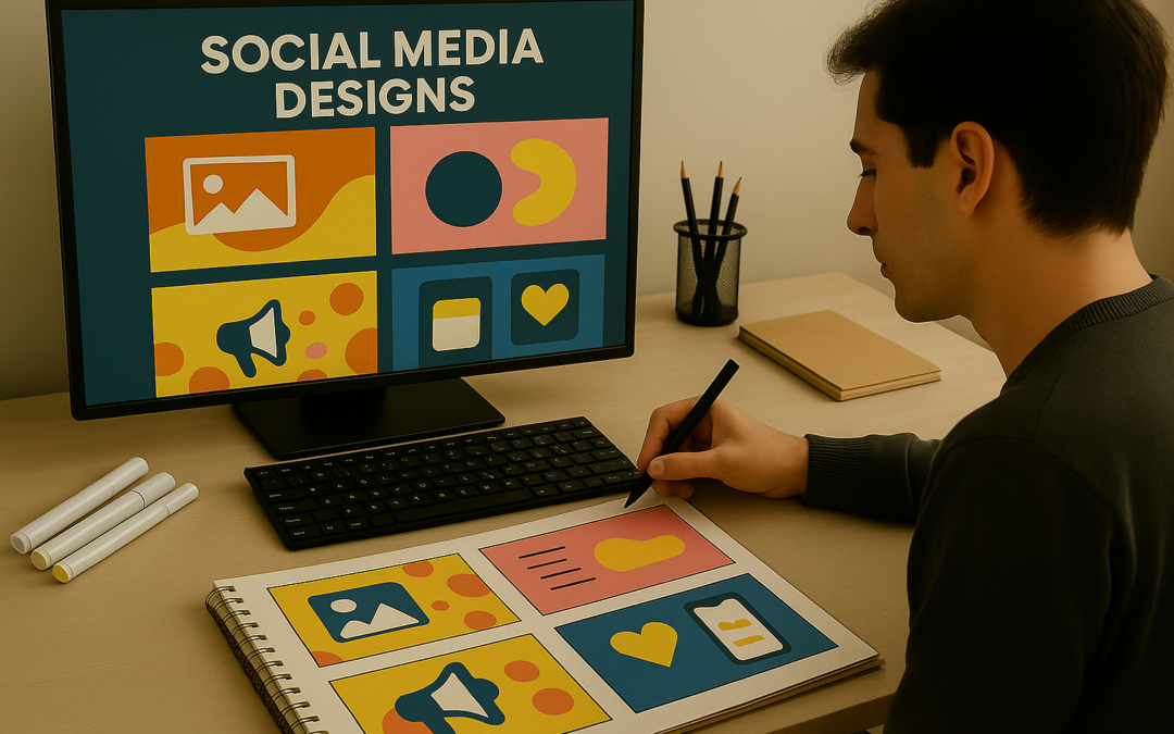 Social Media Designs mit KI - Digitalwerk